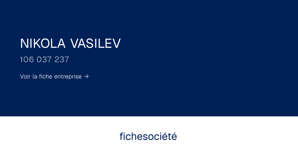 NIKOLA VASILEV – CLEAN NETT GROUP (Nice) : SIRET, SIREN, TVA